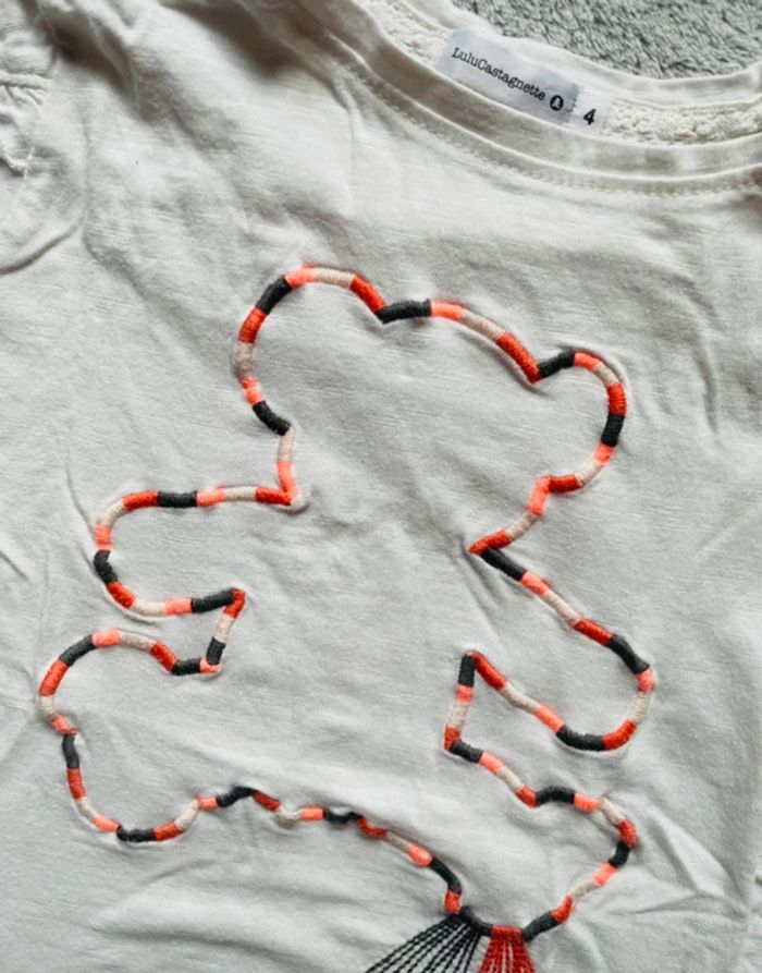 T shirt fille, 4 ans - photo numéro 2