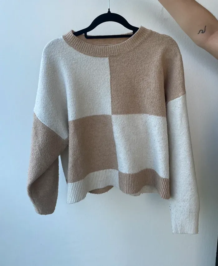 Pull bi couleur mango - photo numéro 2