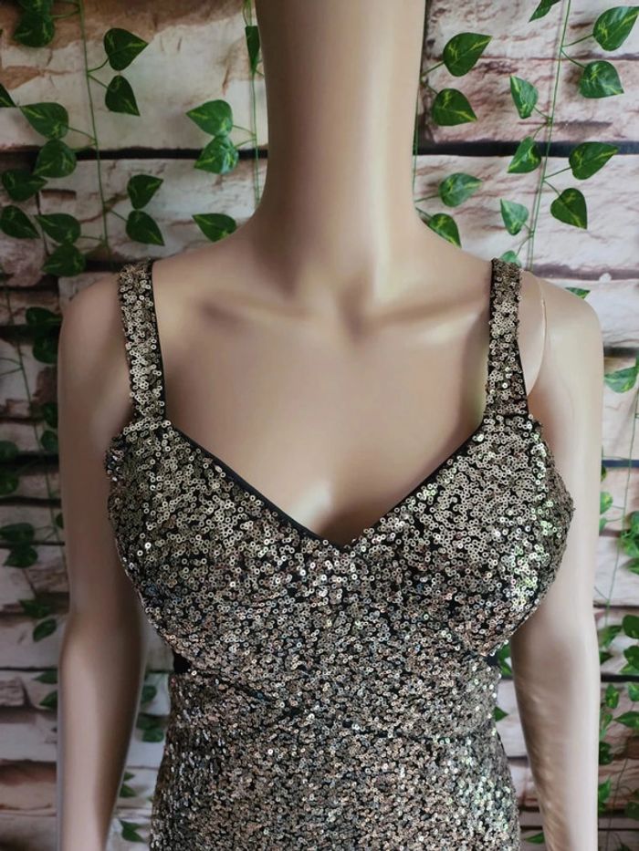🌸Robe sequins dorés Taille Unique 🌸 - photo numéro 2