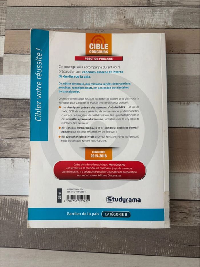 Livre préparation concours gardien de la paix - photo numéro 2