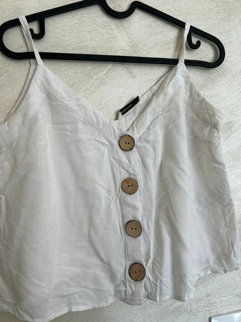 Top court beige, stradivarius Taille S