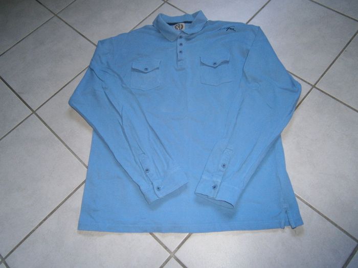 Polo ML bleu ciel SCOTT ET FOX Taille 2XL - photo numéro 2