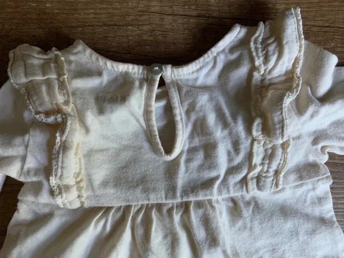 Lot ensemble 4 pièces bébé fille legging t-shirt Ml Gemo Kiabi 1 mois parfait état - photo numéro 4