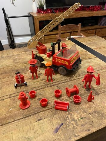 Playmobil vintage rare pompier