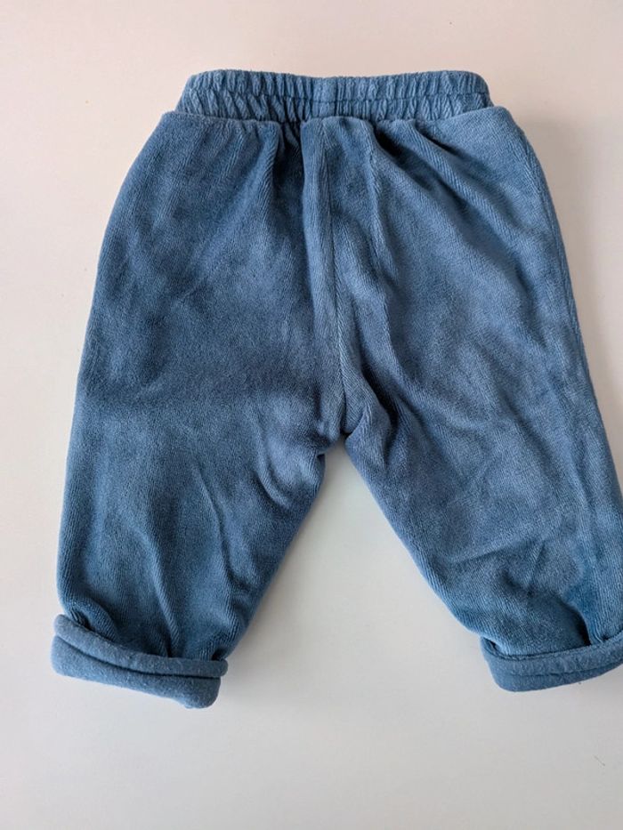 Pantalon 1 mois bleu entièrement doublé - photo numéro 4