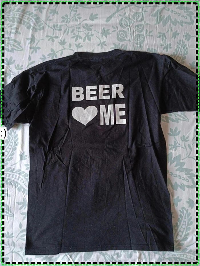 T-shirt humoir alcool I am Moderation / Beer love me Taille M
