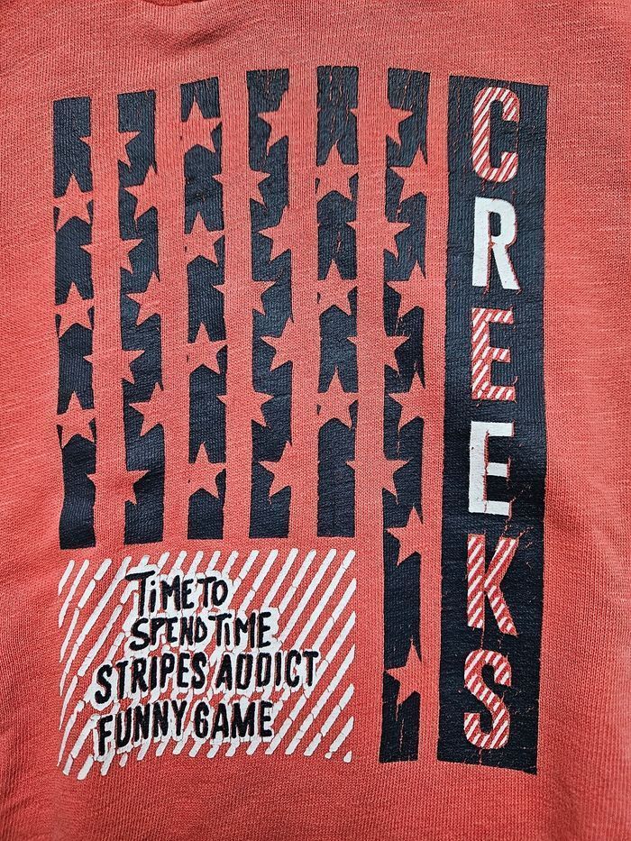 Sweat à capuche rouge Creeks 4 ans - photo numéro 2