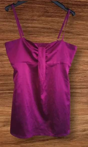 🌺 Top satiné violet fuchsia - Taille 36 🌺