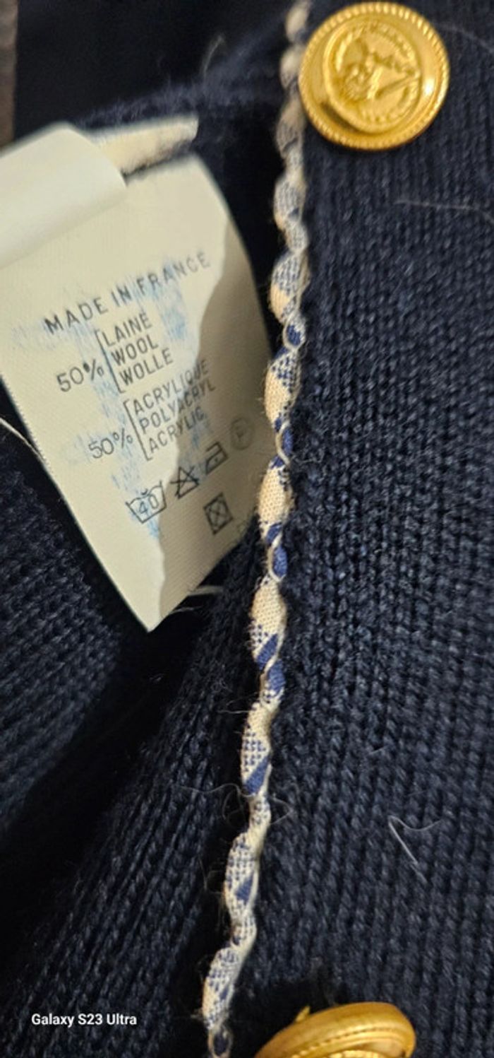 Gilet Cardigan laine Saint James 8 ans - photo numéro 4