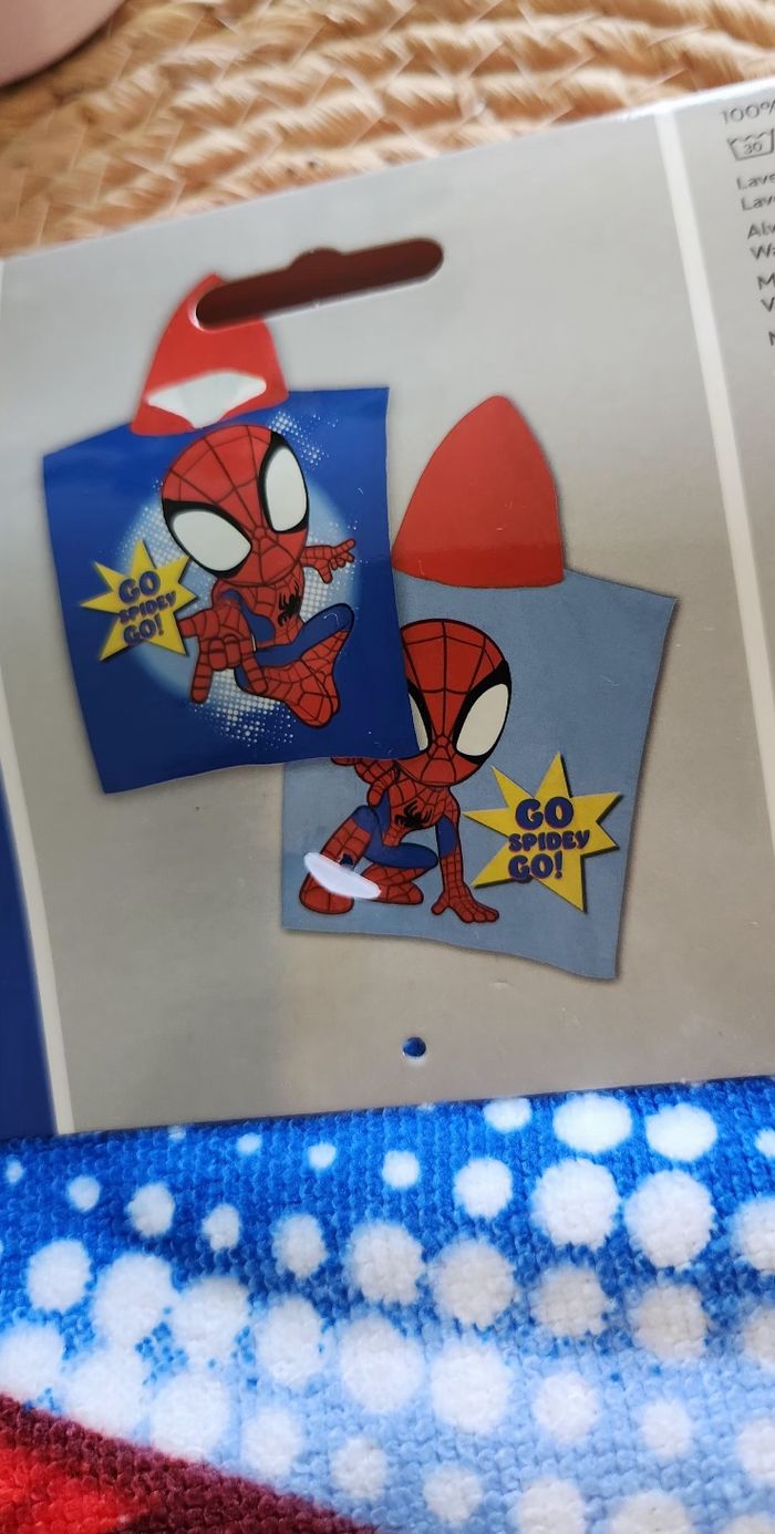 Poncho Garçon Spider-Man Marvel Bleu Neuf - photo numéro 2