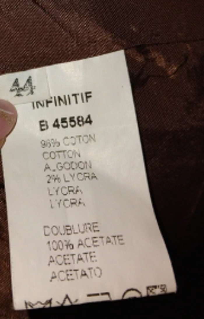 Veste courte" infinitif" - photo numéro 3