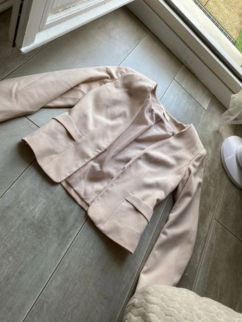Veste blazer hm 34 rose pale