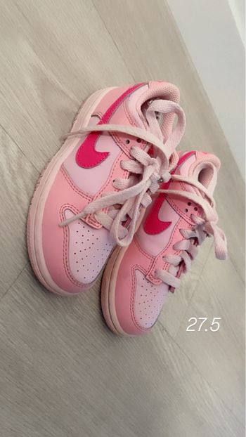 baskets Dunk Low Triple Pink