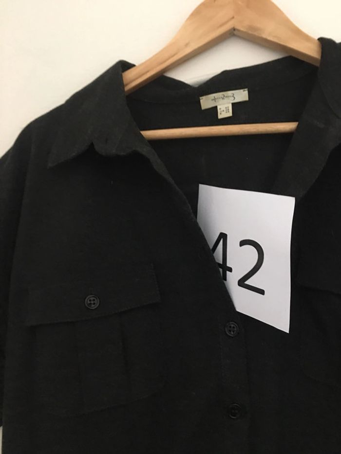 Sublime robe d’hiver midi 123 gris anthracite 42 - photo numéro 2