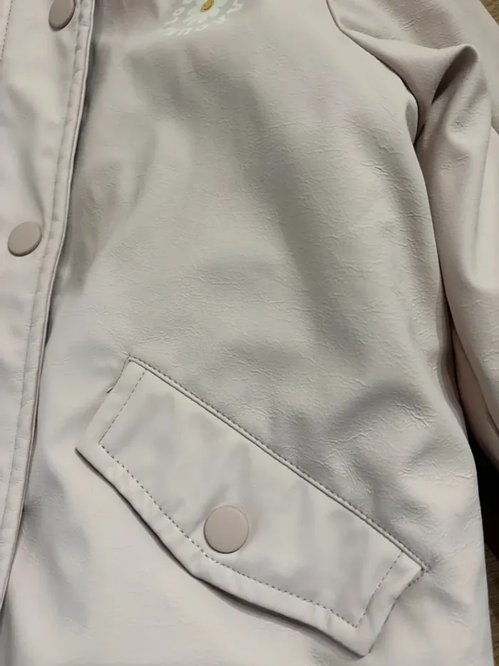 Imperméable fourré intérieur rose 5 ans - photo numéro 3