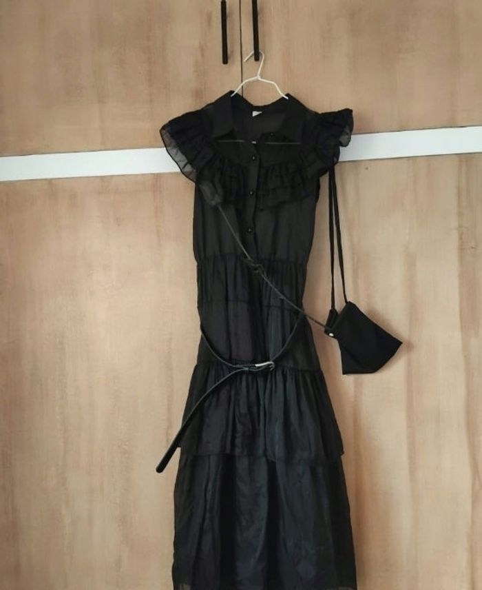 MERCREDI ADDAMS Déguisement Halloween Robe  Taille 13 - 14 ans 🖤