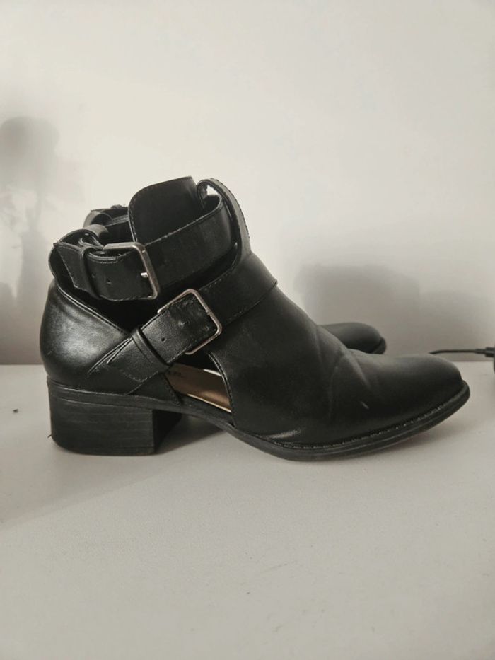 Bottines noir " Justfab/ taille 40"