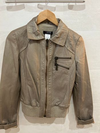 Blouson en cuir véritable - Taille 36/S Morgan