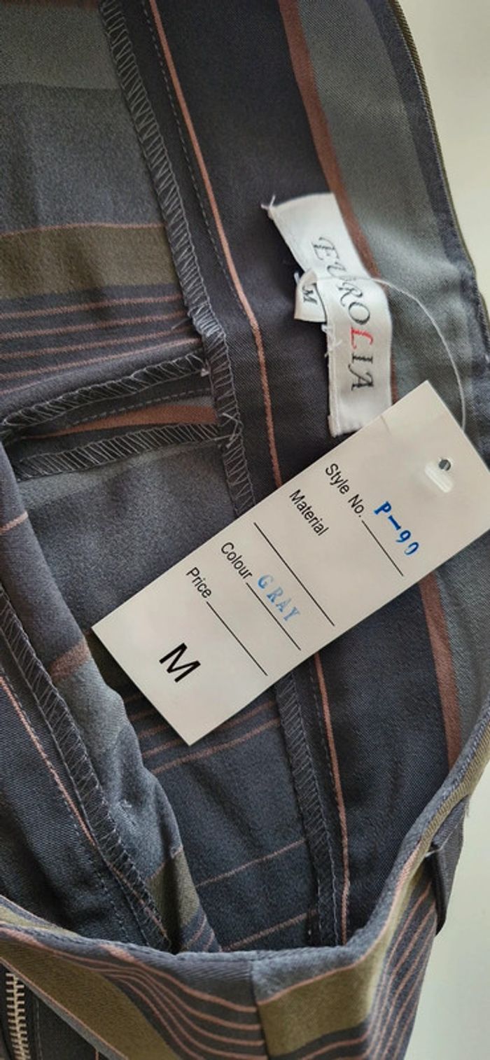 🧡 Pantalon gris pour femme taille M - photo numéro 5