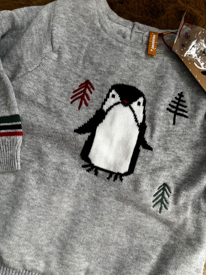 Pull gris pingouin Orchestra t.6m - photo numéro 2