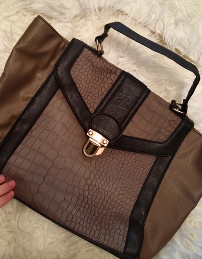 Sac H&M noir et marron en parfait état - photo numéro 2