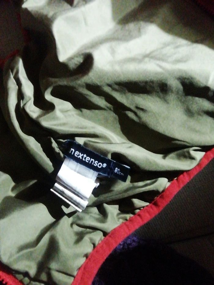 Veste sans manche doudoune Parka bébé in extenso rouge - photo numéro 3