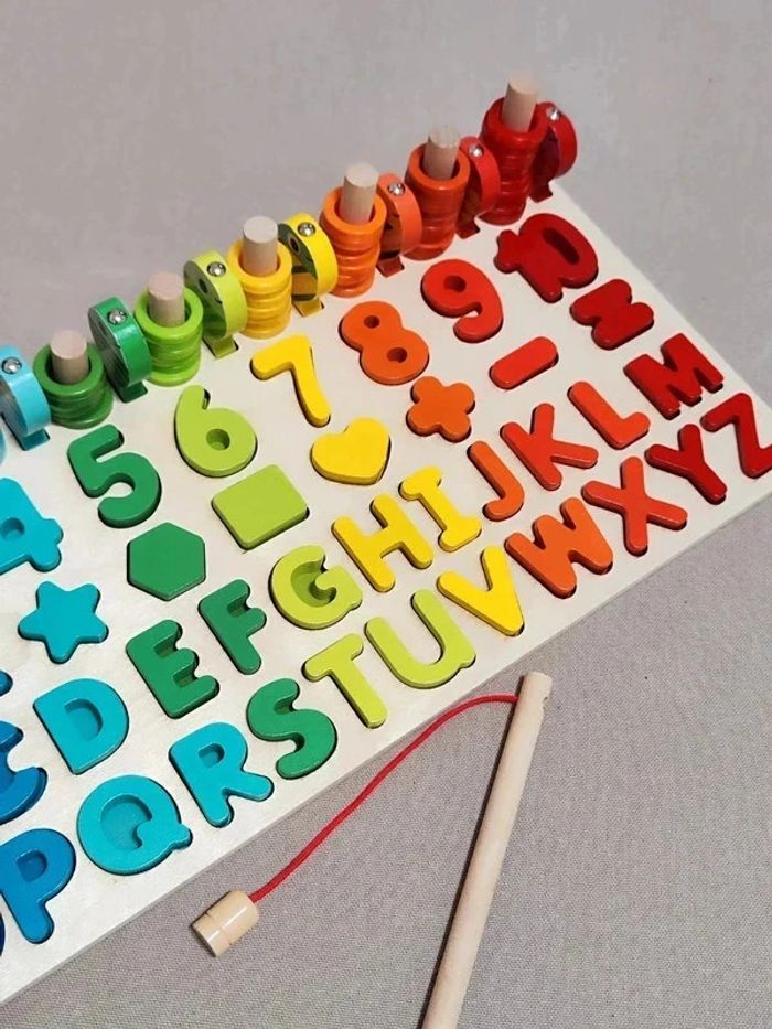 Jeu en bois éducatif pour enfant - photo numéro 4