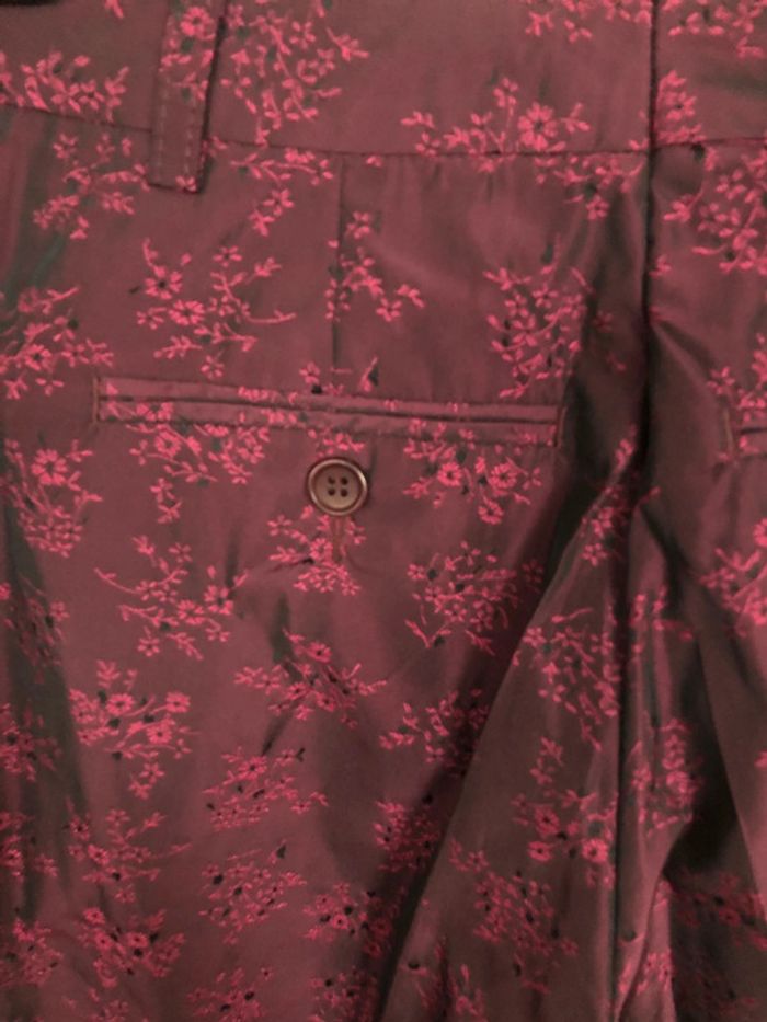 Pantalon violet en satin taille 34 comme neuf - photo numéro 12