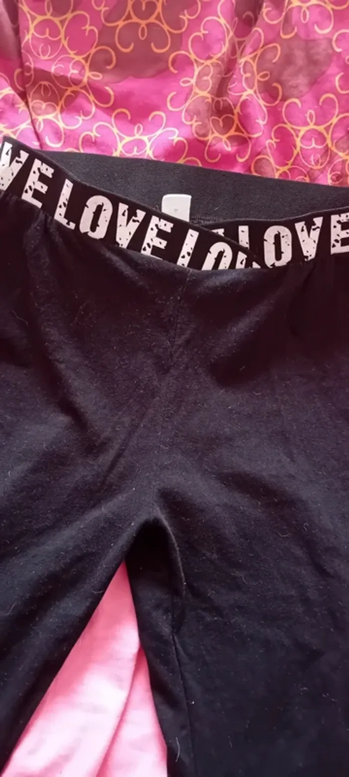 Joli legging noir tout simple shein 11/12 ans en très bon état - photo numéro 3
