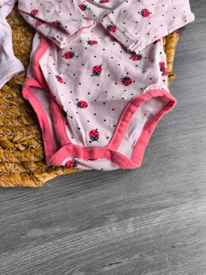 Lot de 2 body bebe Fille 1mois - photo numéro 5