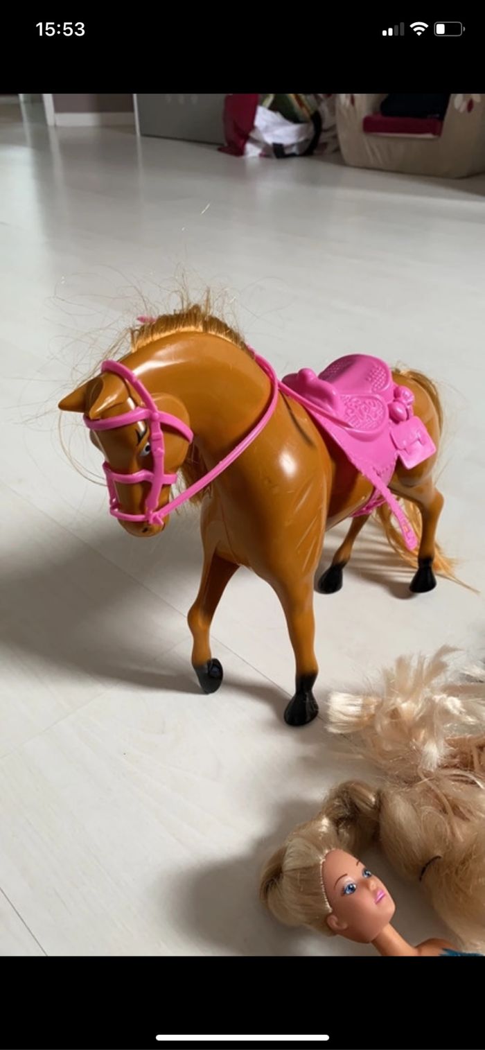 Lot poupées + cheval - photo numéro 5