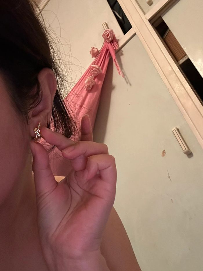 Boucles d’oreilles « Sloane » entrecroisés - photo numéro 2