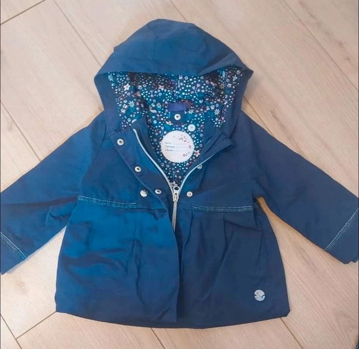 Manteau 2 en 1 bleu marine taille 2 ans 92 cm - photo numéro 2