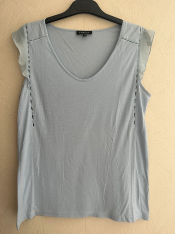 Blouse bleu claire femme taille38 marque Caroll