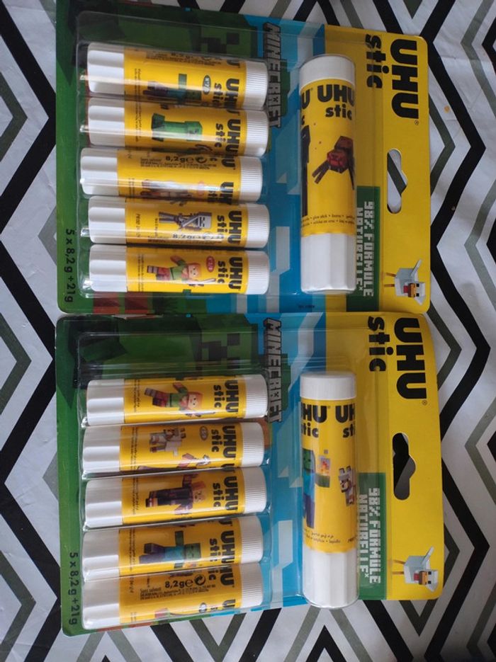 2 lots de colle uhu neuf