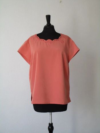 Blouse vintage saumon 44 TBE