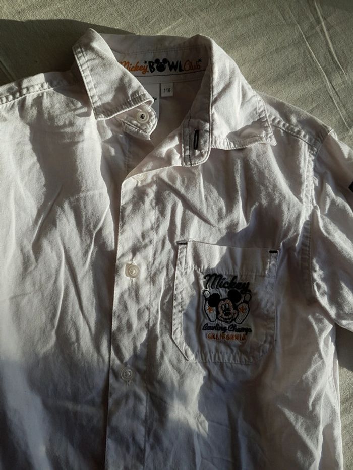 Chemise manches longues Mickey garçon 6 ans - photo numéro 2
