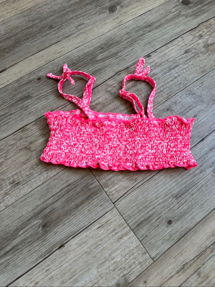 Haut de maillot de bain fushia 4 ans okaidi