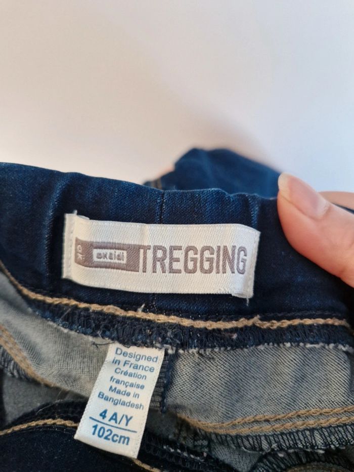 Pantalon tregging Okaïdi 4 ans bon état - photo numéro 3