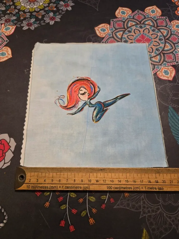 Petit panneau couture sirene - photo numéro 2