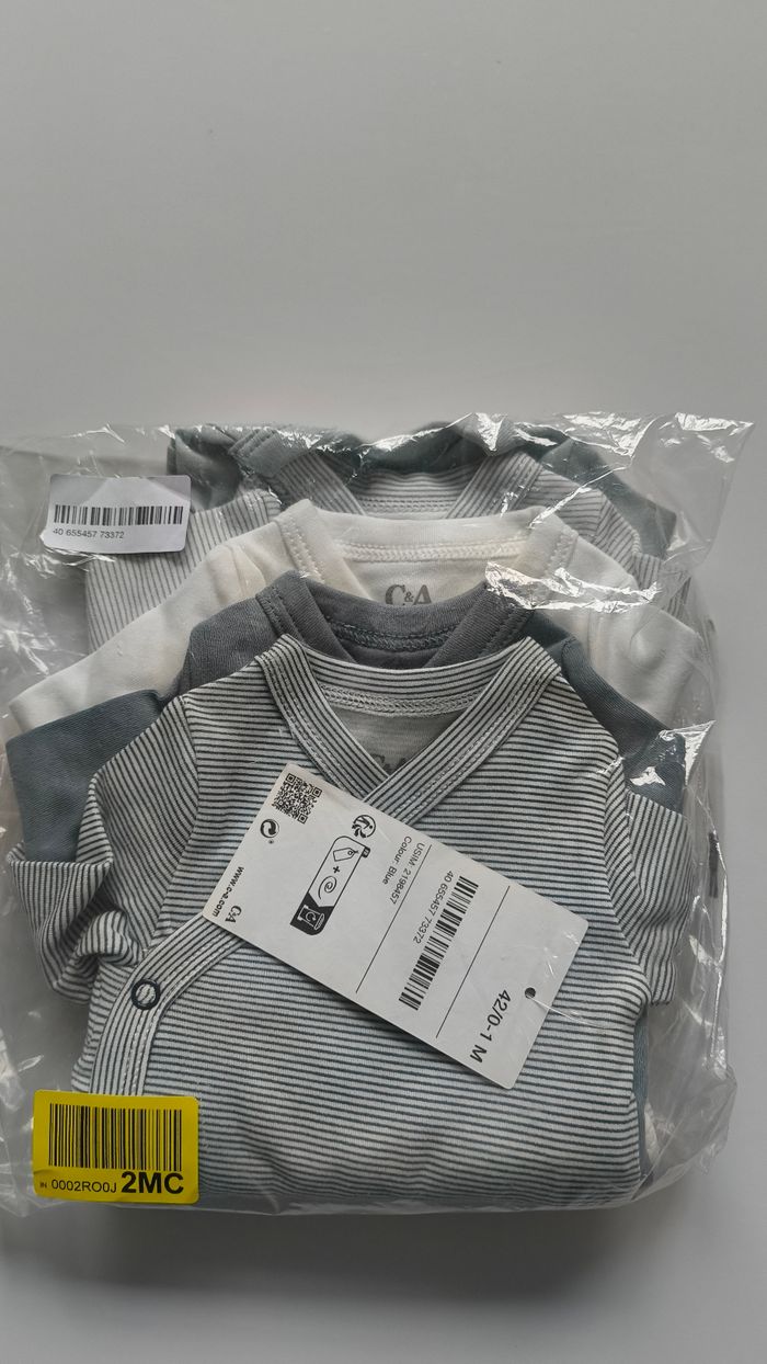 Pack de 5 bodies nouveau né C&A - photo numéro 6