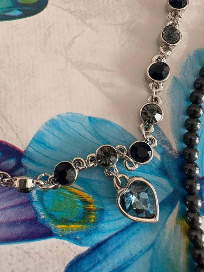 Ensemble collier bracelet pendentif cœur - photo numéro 5