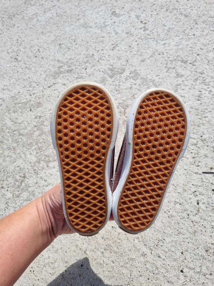 Vans fille rose pailletée pointure 22 - photo numéro 2