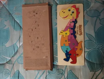 Puzzle Dinosaure en bois