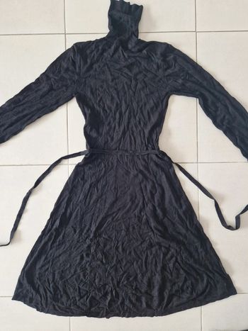 Robe femme col roulé noir Etam 38