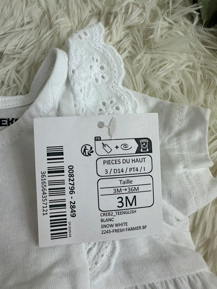 Robe blanche Creeks taille 3 mois - photo numéro 5
