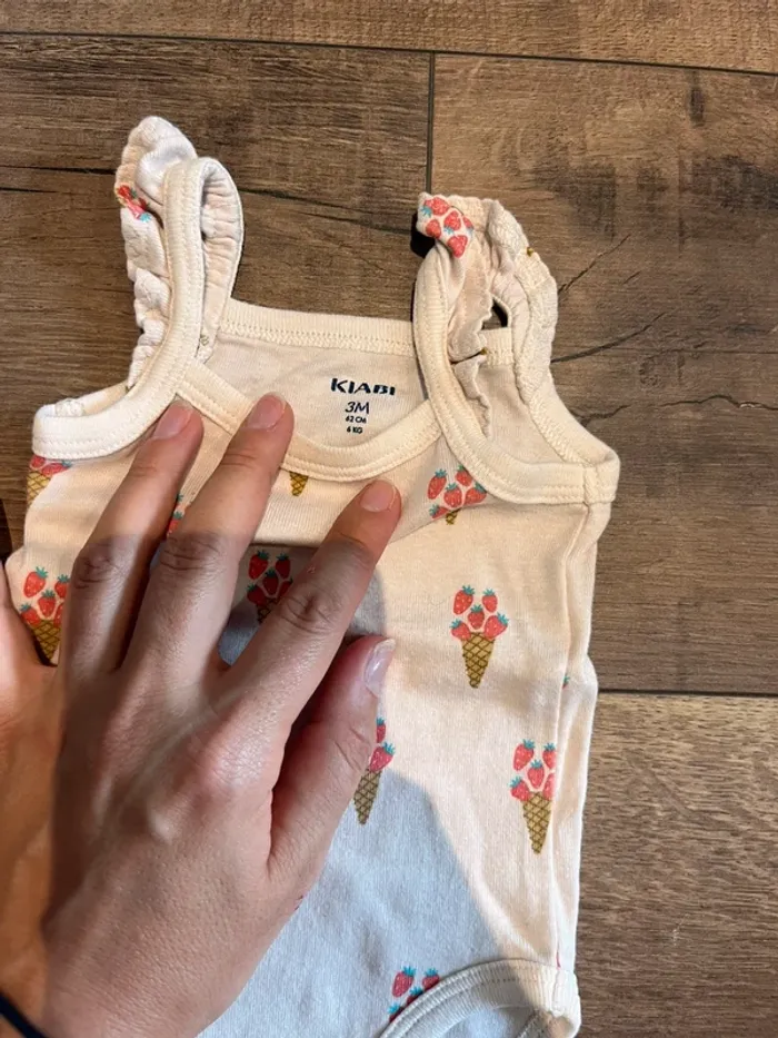 Body débardeur fille glace 3 mois - photo numéro 2