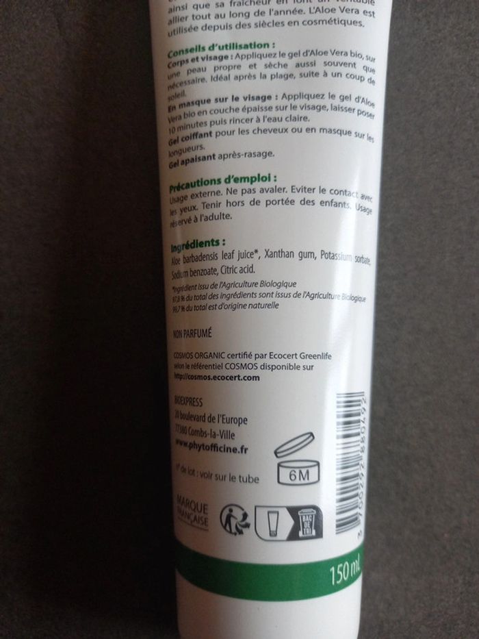 Gel Aloe Vera Peau et cheveux Bio neuf 150 ml - photo numéro 7