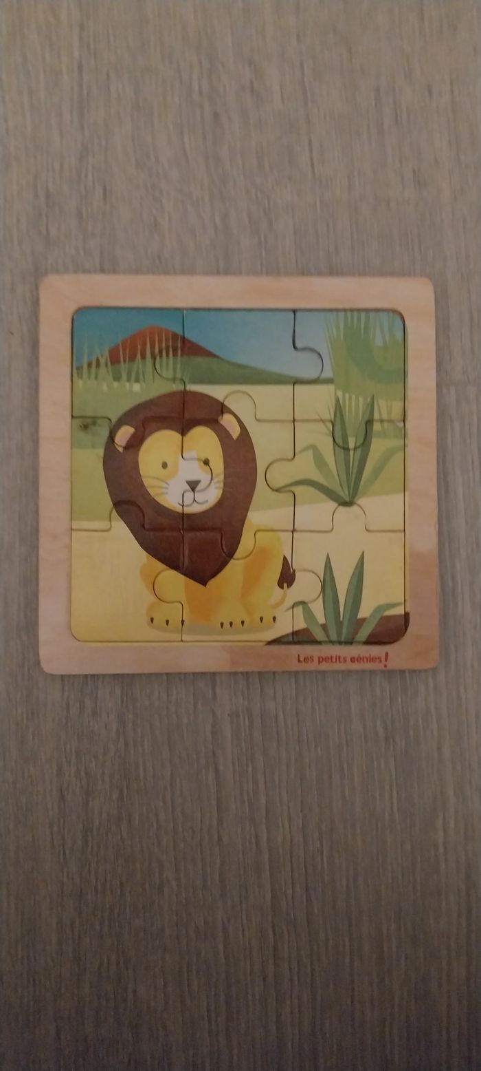puzzle lion 9 pieces - photo numéro 2