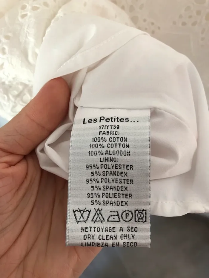 Robe broderie anglaise Les Petites blanche taille 36 S - photo numéro 8